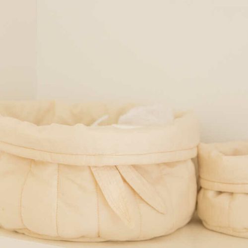 Lorena Canals Set de Dos Cestas Acolchadas - Natural