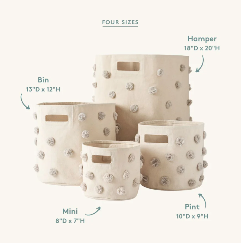 Pehr Pom Pom Bin - Grey
