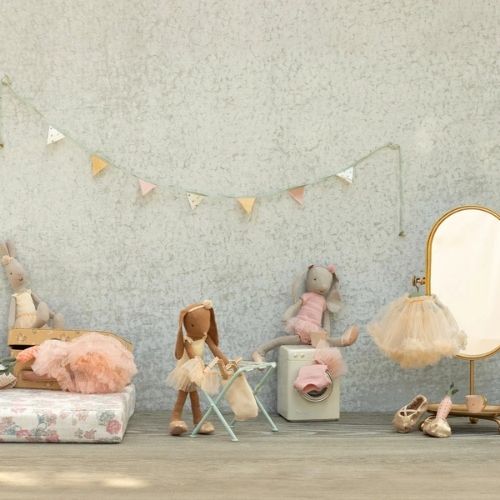 Maileg Bunny Size 2 Classic Ballet Suit &amp; Skirt - Rose