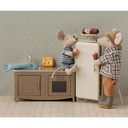 Maileg Metal Fridge, Mouse - Off white