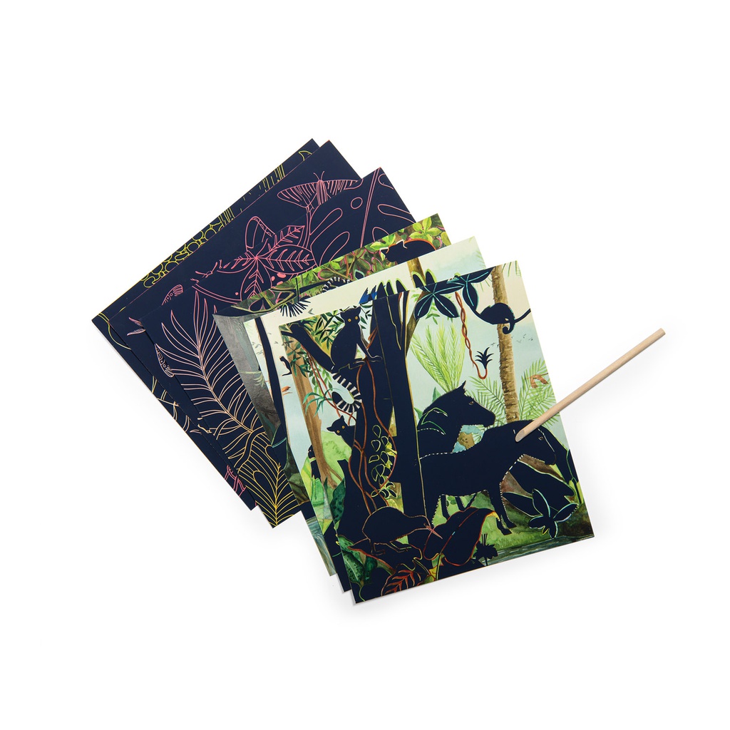 Scratch Art Cards - Tout Autour du Monde