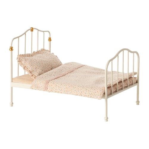 Maileg Vintage Bed Mouse - Off White