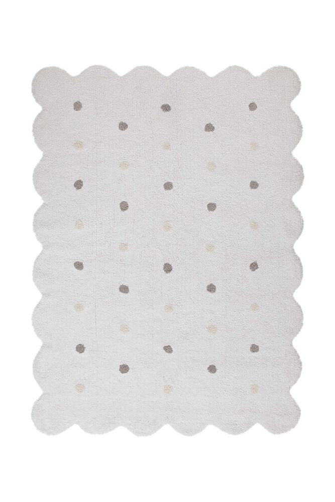 Alfombra Lavable Biscuit Blanco