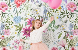 Papel Tapiz Colorido Flores Salvajes (M2)