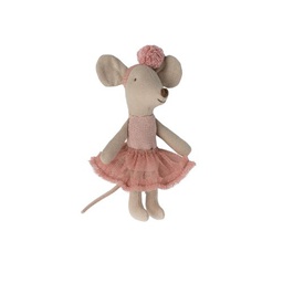 [P-520] Maileg Ballerina Mouse Little Sister -Rose