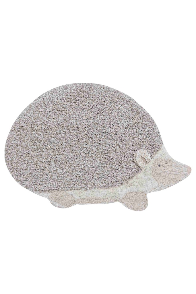 [P-1212] Alfombra Lavable Animales Algodón - Hedgehog