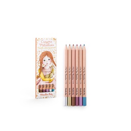 [MR-710607] Metallic Colouring Pencils Les Rosalies (6)